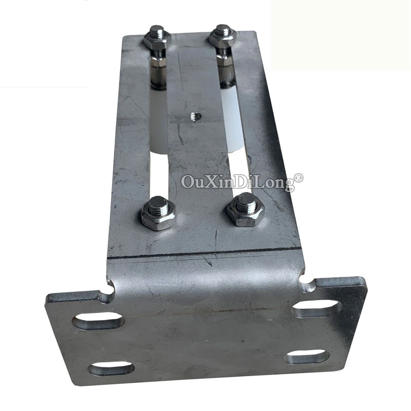 1PCS Slide Gate Guide Post Rollers Adjustable Bracket Mount Hard Nylon Rollers Heavy Duty Steel Gate Guider GF389