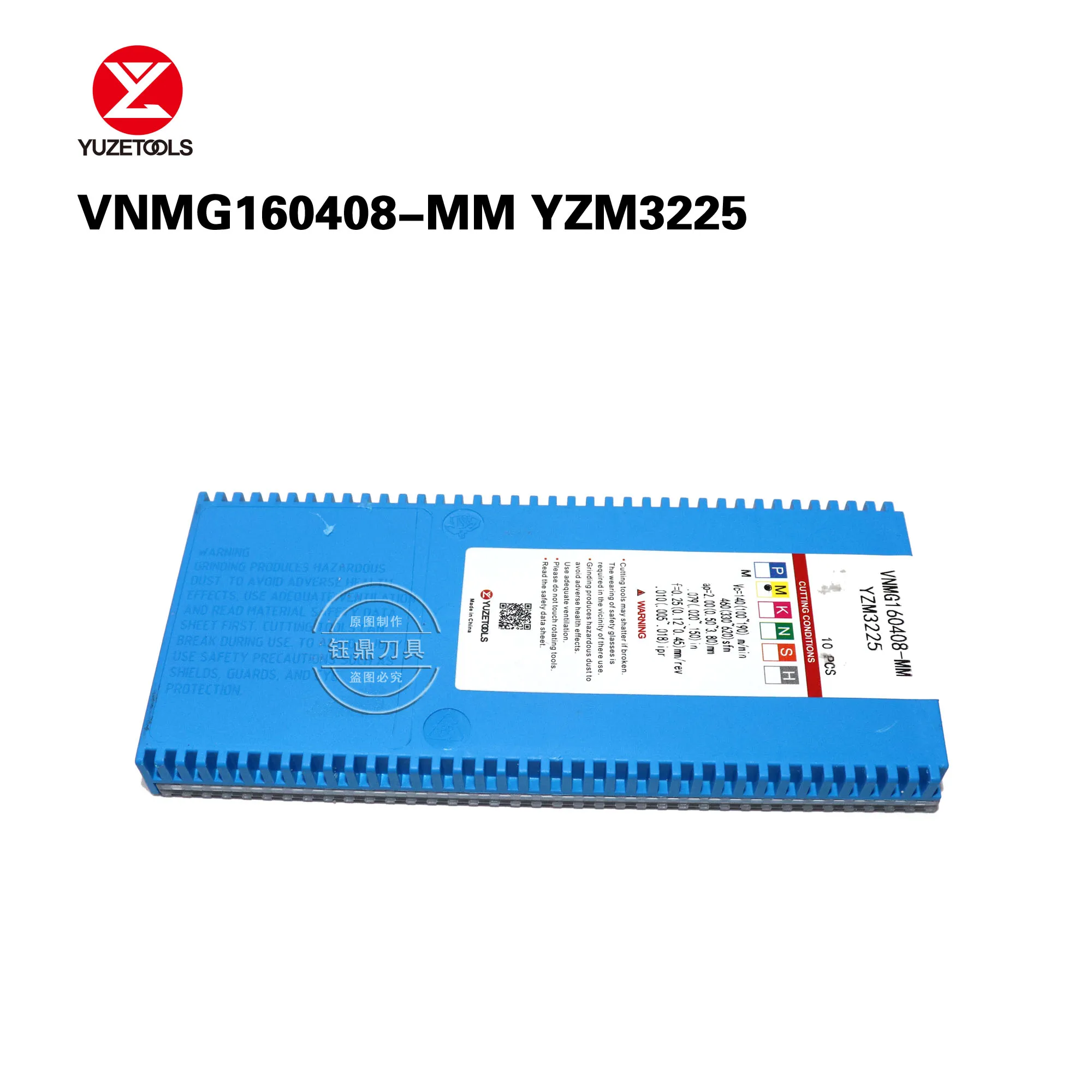 10шт VNMG 160404 -MM YZM3225 Токарный станок с ЧПУ, обрабатывающий резак из нержавеющей стали, вставки из карбида вольфрама
