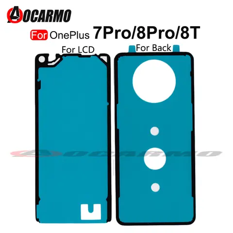Back Cover Adhesive + Front LCD Glue Tape For OnePlus 1+8 13r 7 8T 7Pro 8 Pro Full Set Sticker Replacement Part