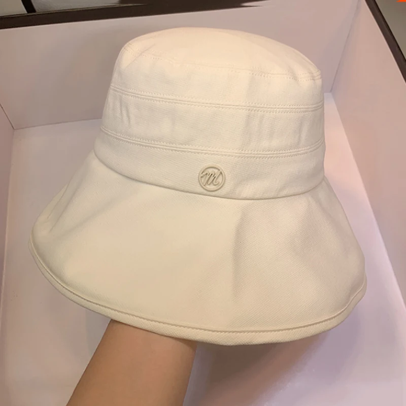 2020 New Hot Fashion Bucket Hat Women Summer Beach Sun Floppy Hats Flat Foldable Cotton Caps