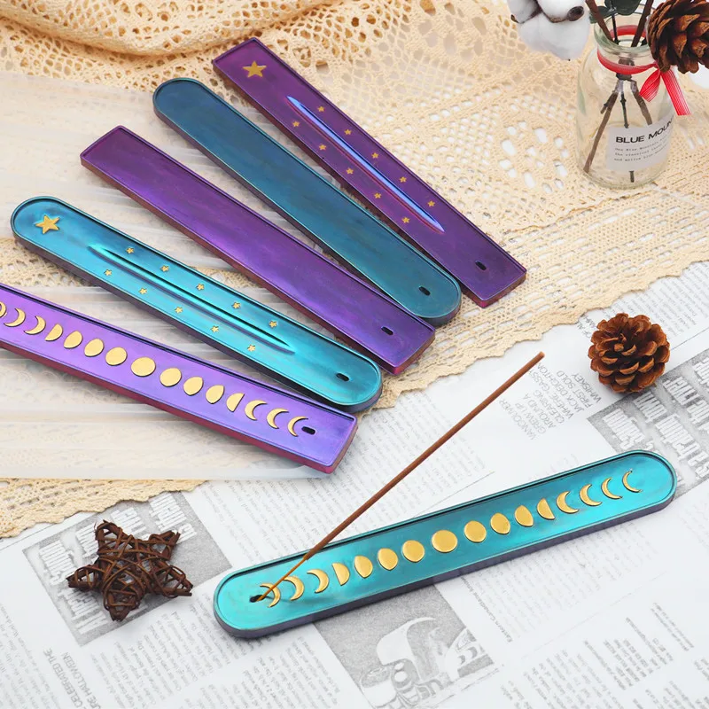 Incense Stick Epoxy Resin Molds Phase Star Plugboard Plug Silicone Mold Phase Ornaments Plate ins Wind Star Moon Lunar Eclipse