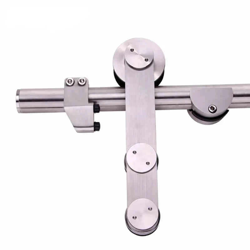Imagem -03 - Vidro Porta Pendurada Roda Porta Pendurada Rolo Acessórios de Hardware Aço Inoxidável 304