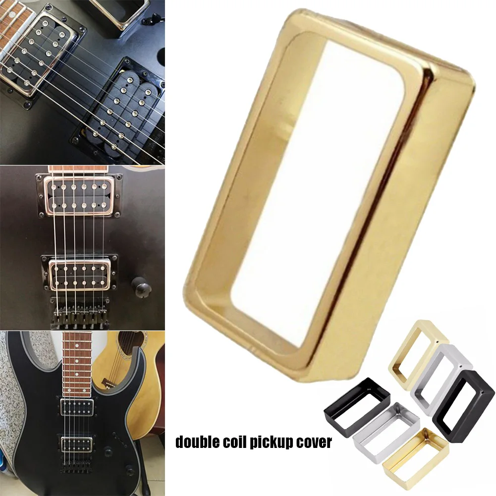 2Pcs Guitar Pickup Cover Accessories Open Frame Humbucker Pickup Cover for Electric Guitar Parts Accessories EDF88