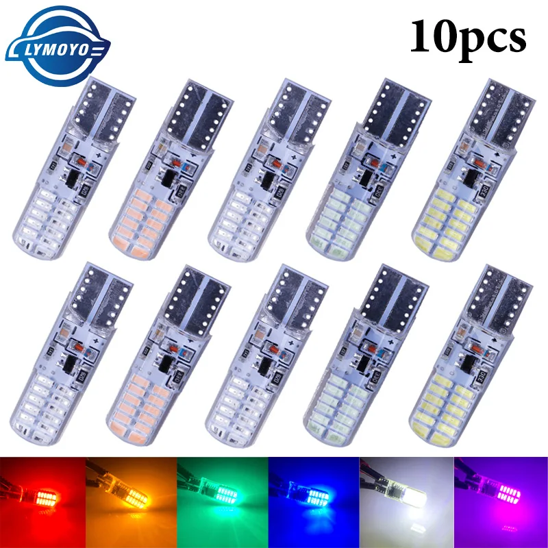 10 stücke t10 w5w LED-Lampe LED-Diode blinkende Signallampe Auto Clearance Lichter Nebels chein werfer Eck lampe Nummern schild Lampe Lese lampe