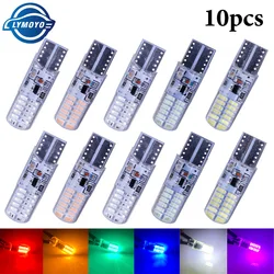 10pcs T10 W5W strobe flash silicone gel led light 194 168 3014 24LED LED blink Light Bulb Clearance Lights 12V 2 model Lights