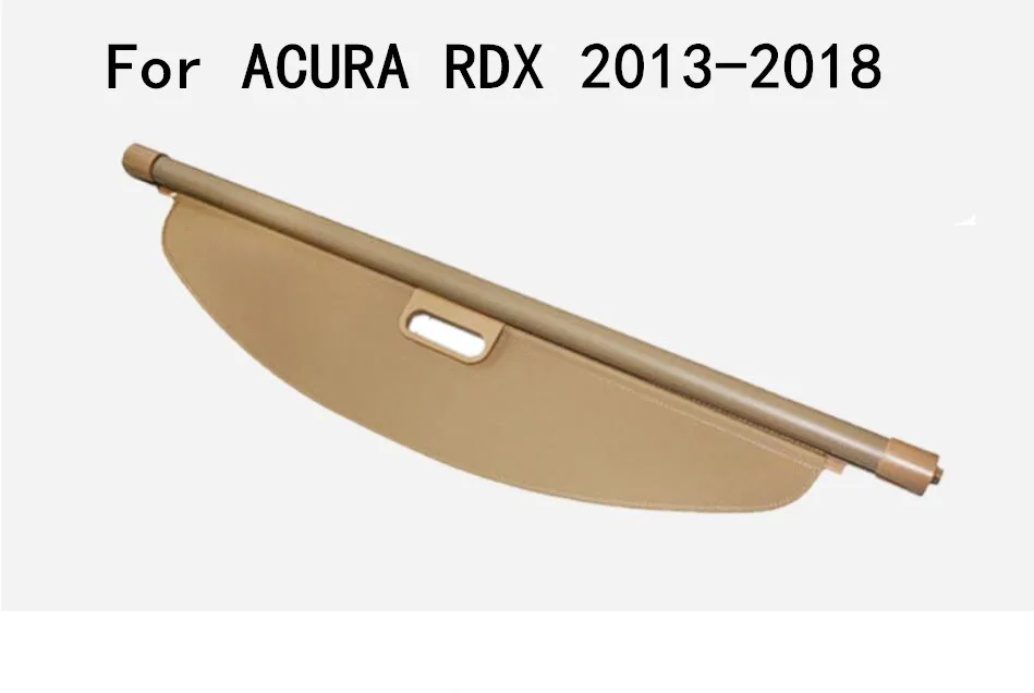 Car Rear Trunk Security Shield Cargo Cover Fits For ACURA RDX 2013 2014 2015 2016 2017 2018 ( black, beige)