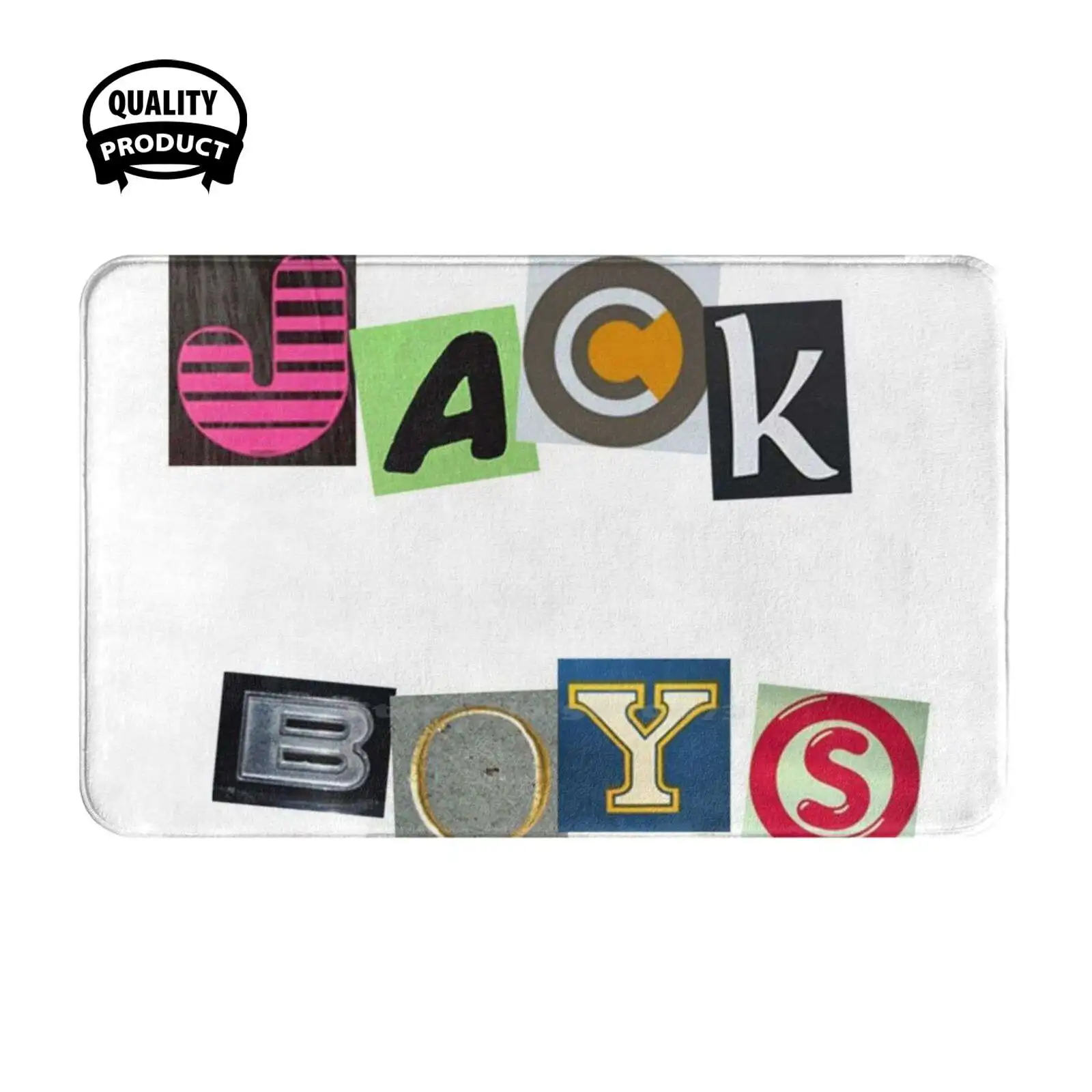 Jack Boys Magazine Letters Soft Cushion Home Carpet Door Mat Car Rug Michael La Flame Rodeo Birds In The Trap Look Mom I Can