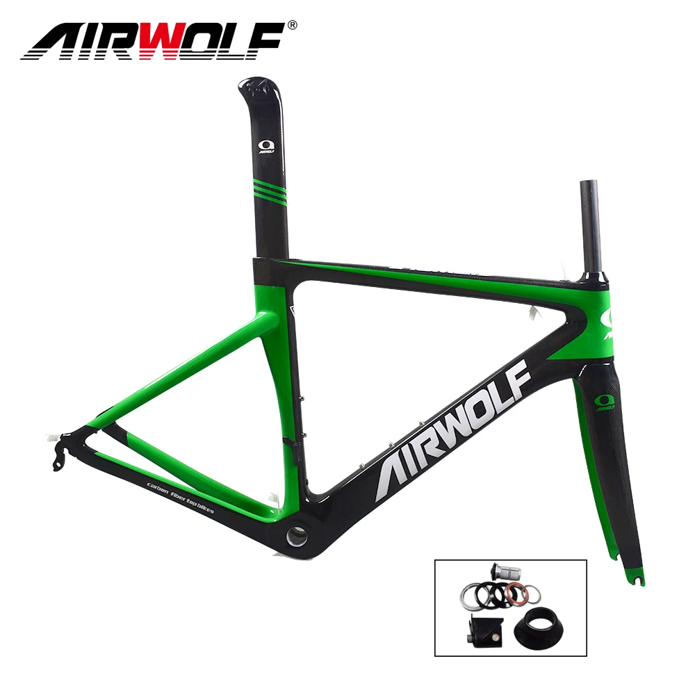 

Airwolf Frame Road Bike Carbon BSA Quick Release 130*9mm Full Carbon Road Bike Rim Brake Frame