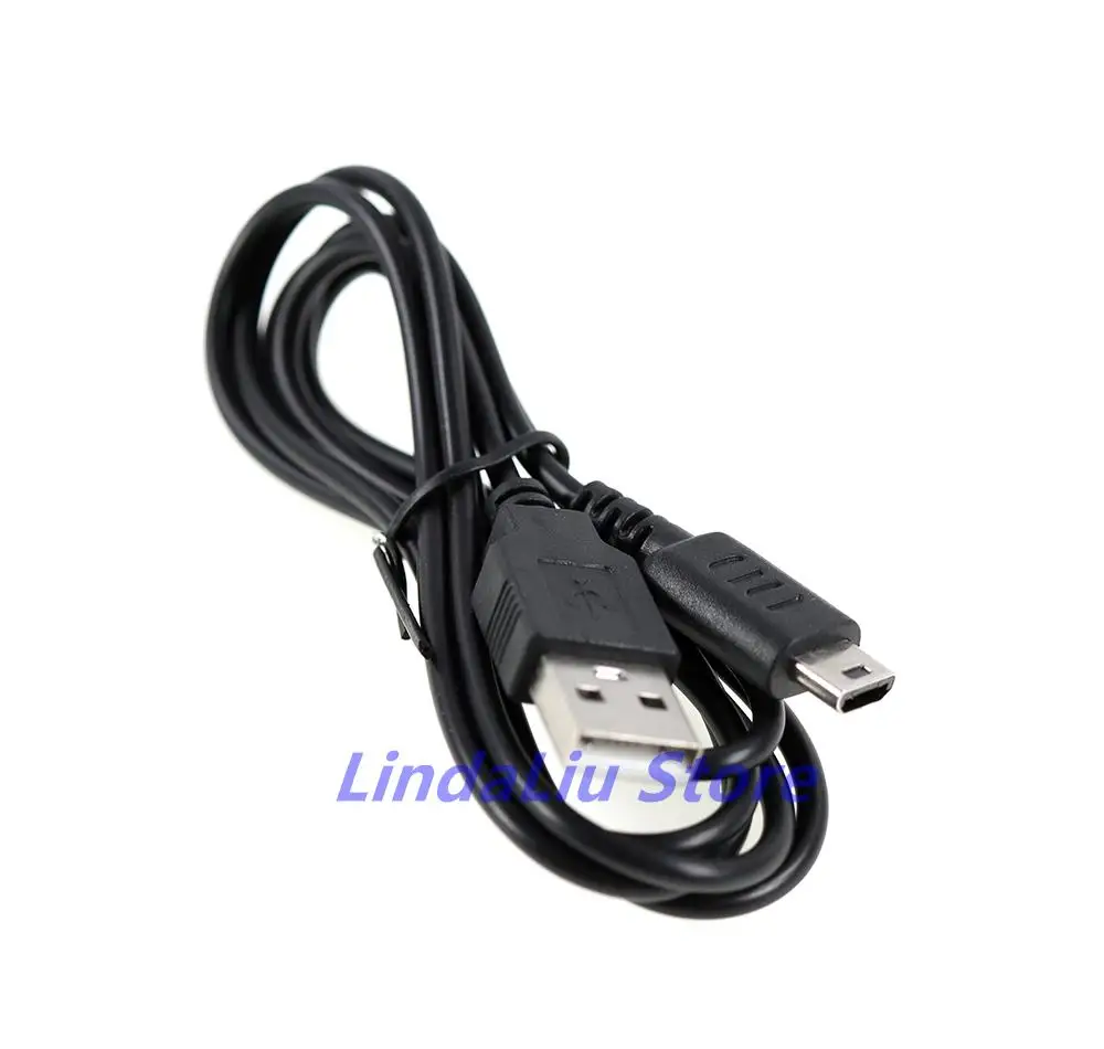 50 Buah Kabel Pengisi Daya Data USB Hitam untuk Jalur Kabel Daya Pengisi Daya NDSL untuk Nintendo DS Lite DSL NDSL
