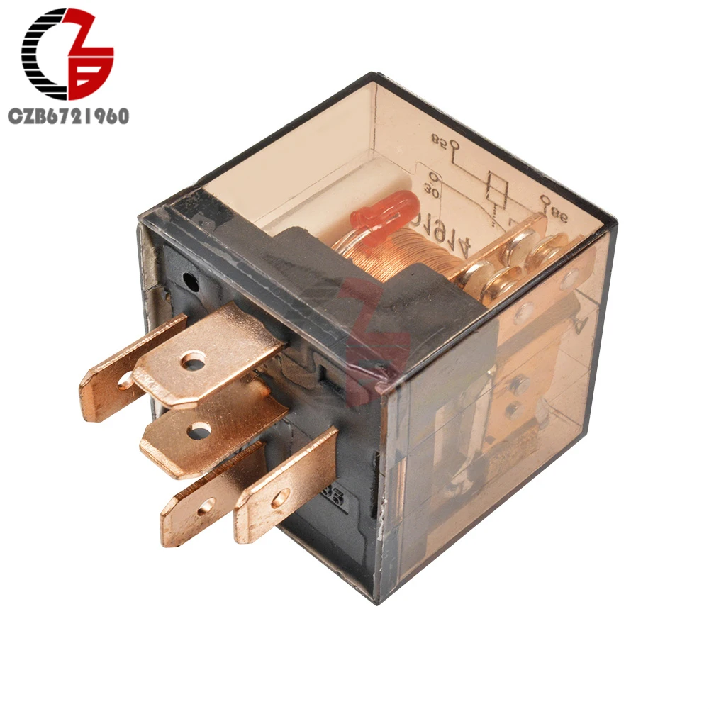 Waterproof Automotive Relay 12V 100A 5Pin SPDT Car Control Device Car Relays DC 24V 48V High Capacity 100A Switching Capability