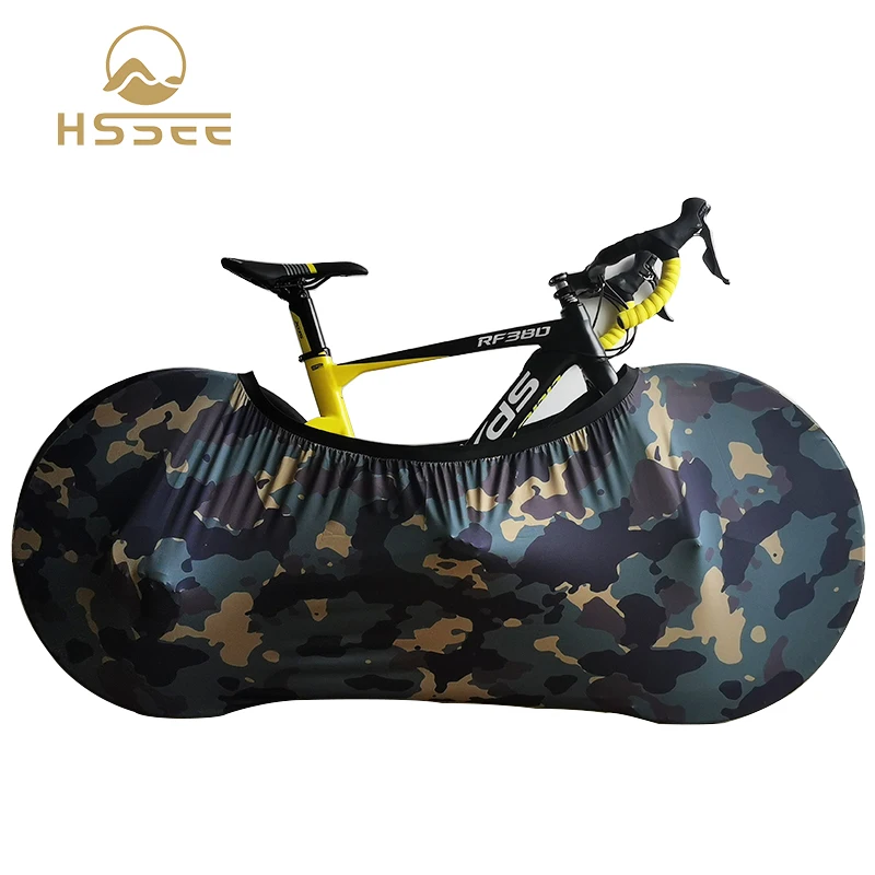 HSSEE New Elastic MTB Cover Smooth Soft Milk Shredded Road Bike Indoors Dust Cover Bicycle Storage Bag Cycling Accessories