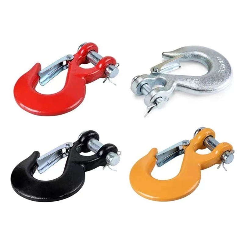 

New Half-Linked Winch Hook Tow Crane Lift Clevis Safety Latch for Jeep Off-road ATV RV UTV 4x4 Recovery Kits Car Accessories