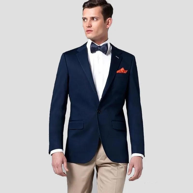 

Handsome Groomsmen Notch Lapel Groom Tuxedos Mens Wedding Dress Man Jacket Blazer Prom Dinner (Jacket+Pants+Tie) K110