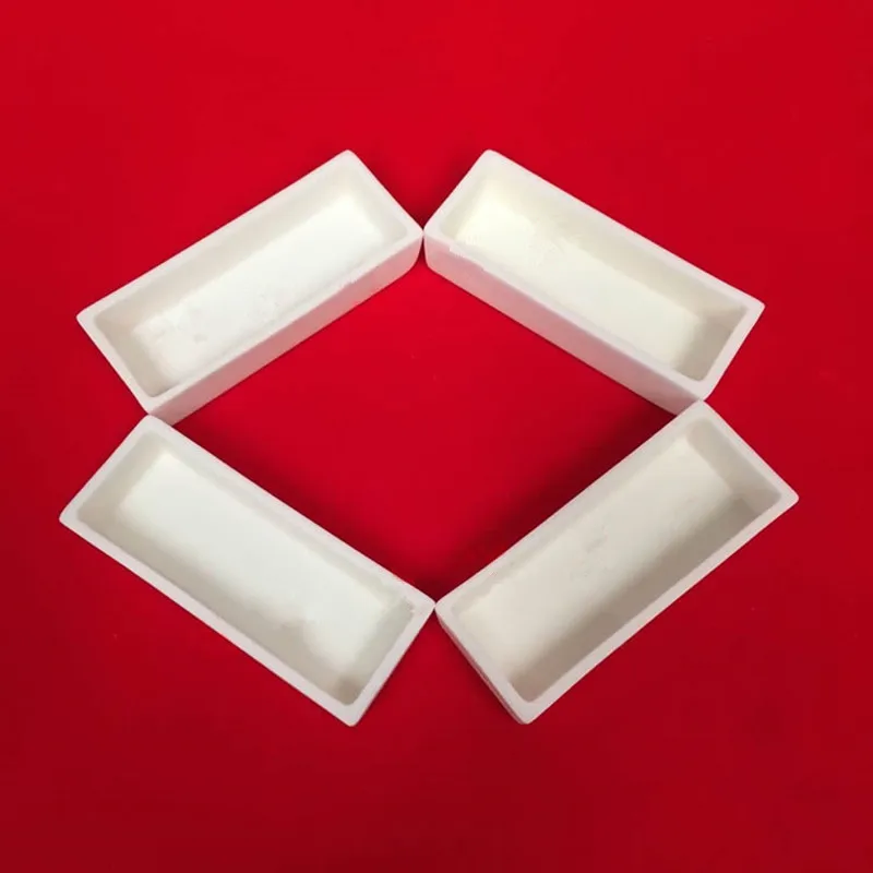 Alumina Corundum crucible/100x40x20mm/100x30x20mm/100x20x20mm/ rectangular crucible/ High temperature resistance