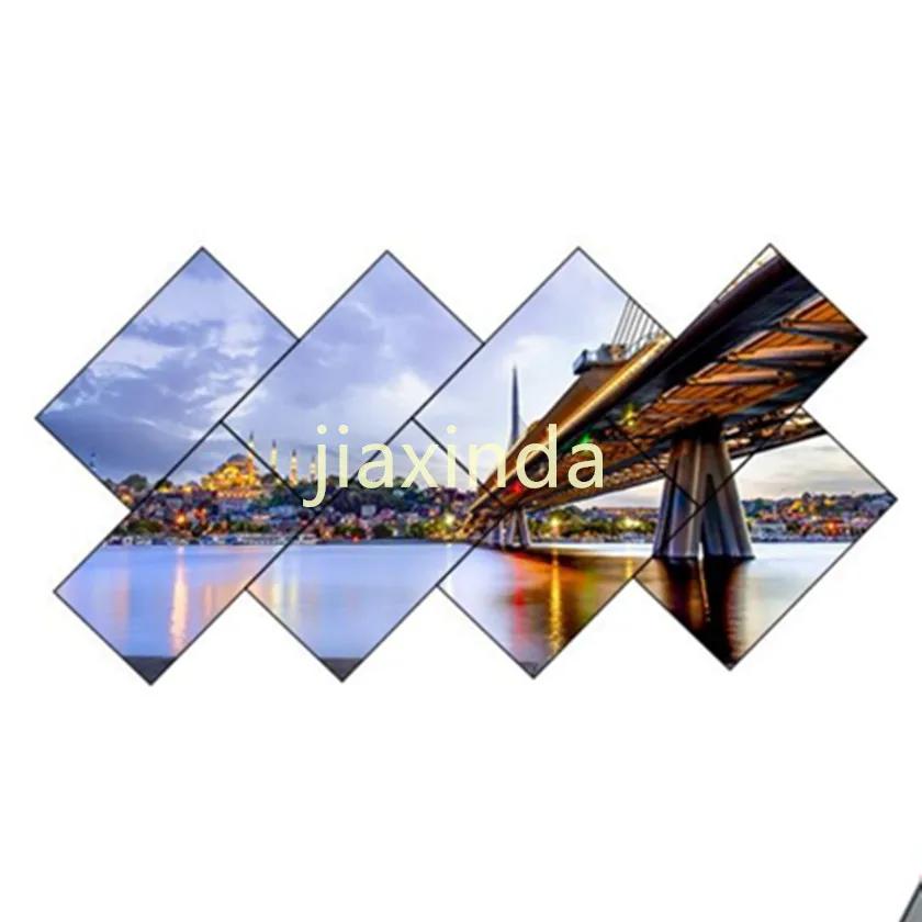 49 بوصة 1920x1080 كامل HD 3.5 مللي متر الربط رقيقة جدا الحافة الإعلان الإبداعي غير النظامية يميل جدار الفيديو #1