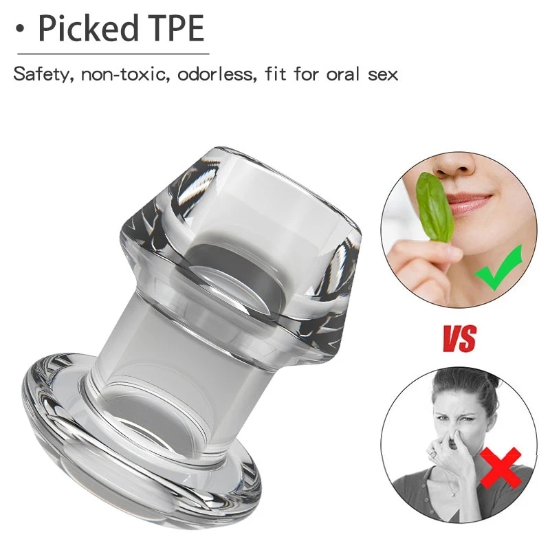 5 أحجام قابس شرجي مجوف مع سدادة مطابقة حقنة شرجية متوسع شرجي بمقبس للمهبل والشرجي توسع SM ألعاب جنسية للنساء #5