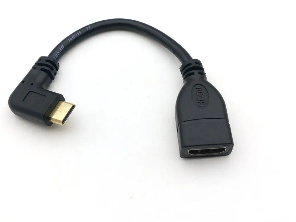 50PCS  Mini HDMI-compatible male to HDMI female cable  for HDTV 1080p PS3 Evo HTC Vedio