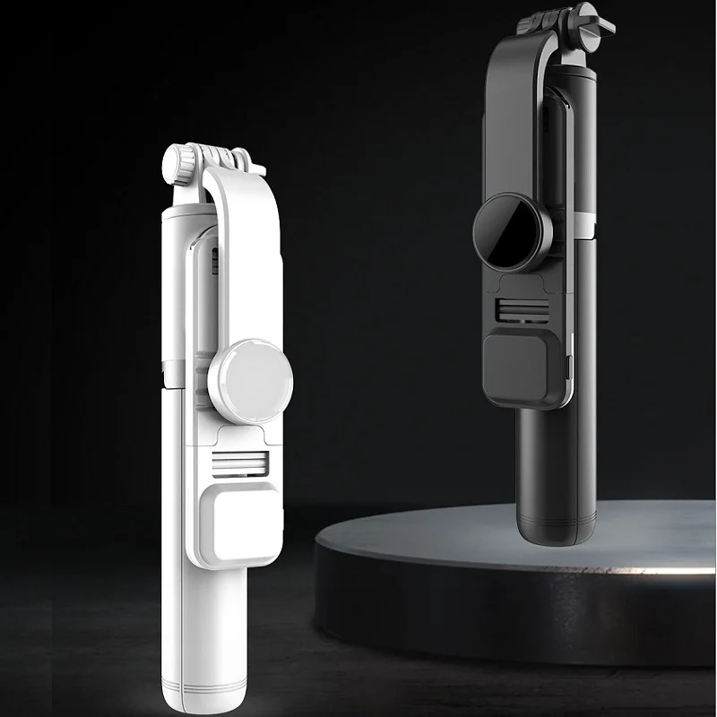 Cool Dier Nieuwe Draadloze Bluetooth Selfie Stick Opvouwbare Uitbreidbaar Statief Monopod Met Led Licht Invullen Voor Iphone Android Telefoon