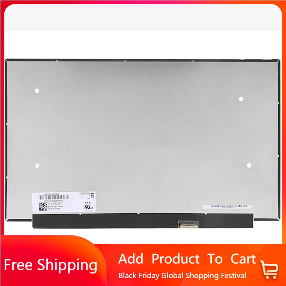 15.6 NV156FHM-N67 Fit NV156FHM N67 DP/N:07VKTY EDP 30PIN 60HZ FHD 1920*1080 LCD Screen Laptop Replacement Display Panel