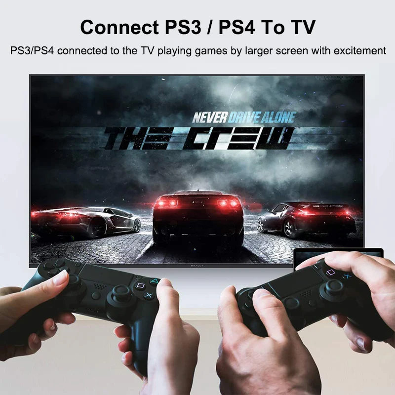 كابل Aux متوافق مع HDMI 4K 1080p 2.0 1.4 ، لجهاز PS4 ، Apple ، TV ، الكمبيوتر الشخصي ، صندوق التبديل ، موسع ، جهاز عرض ، شاشة فيديو 60 هرتز