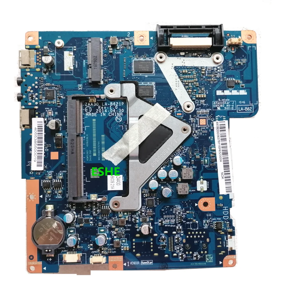 For Lenovo S20 S2000 All-in-One motherboard J2900 CPU 1G GPU ZAA30 LA-B621P S20-00 Mainboard 100% Fully Tested&High quality