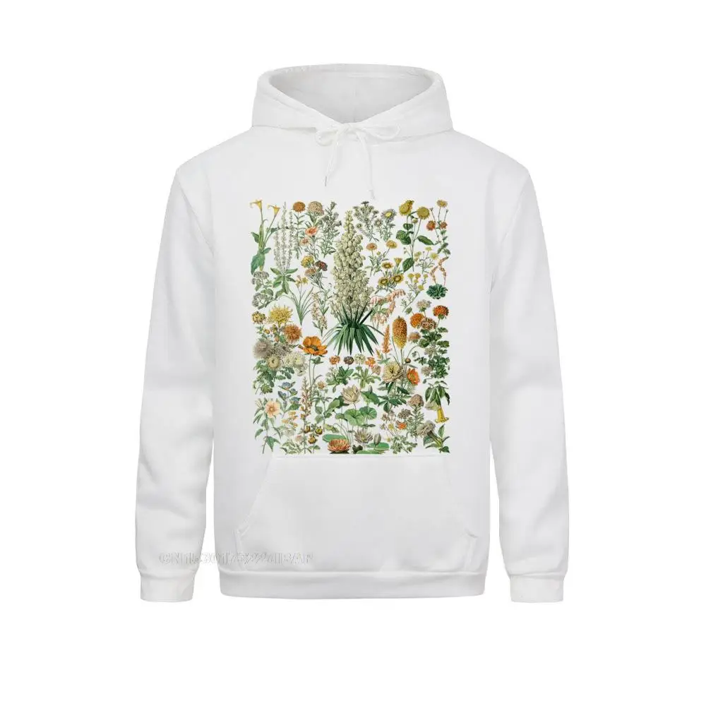 Womens Vintage Inspired Flower Botanical Chart O-Neck Hoodie Design Hoodies Summer Men Sweatshirts Cool Clothes Retro