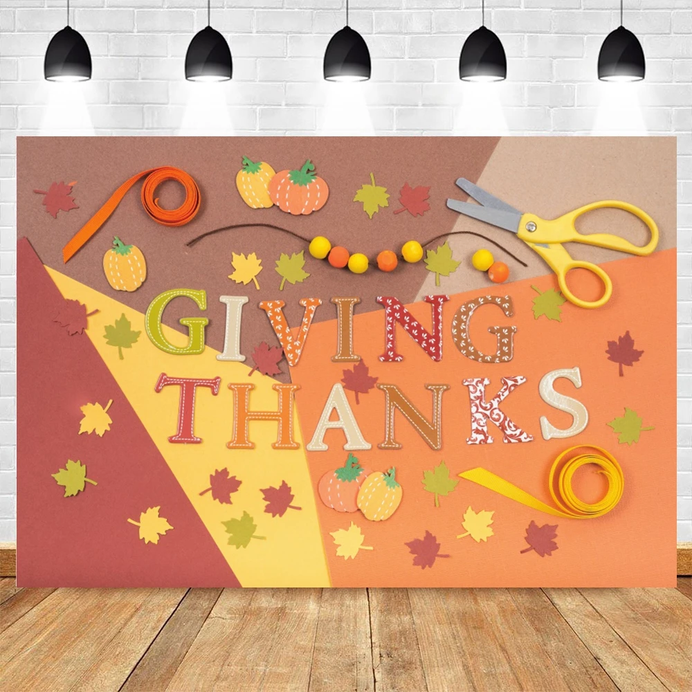 Yeele Thanksgiving Background Fall Scissors Autumn Maple Leaf Backdrop Baby Photographic Photography Photo Studio Photophone