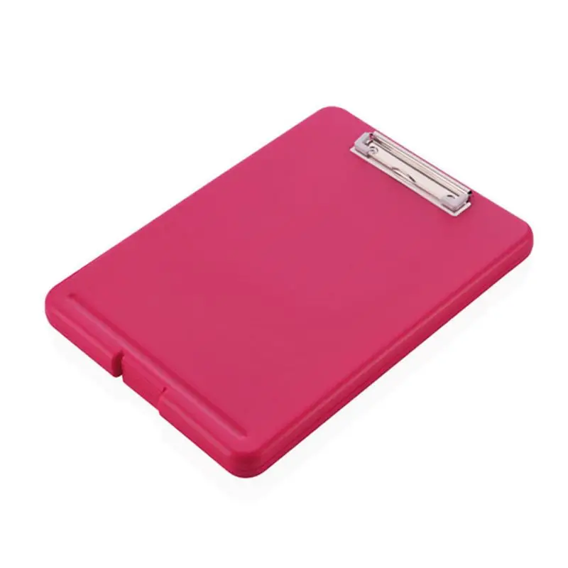 A4 Plastic Storage Clipboard File Box Case Document File Folder Clipboard Office 24BB