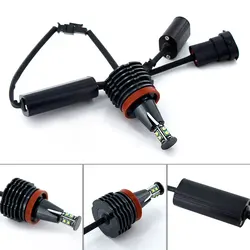 2Pcs/Set  H8 Error Free 120W  LED Angel Eye Marker Lights Bulbs For BMW 1 3 5 Series E60 E61 E70 E71 E90 E92 E93 X5 X6 Z4 M3