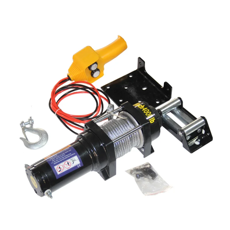 Car electric winch 12v24v car winch manufacturer wholesale off-road vehicle self-rescue electric winch traction hoist