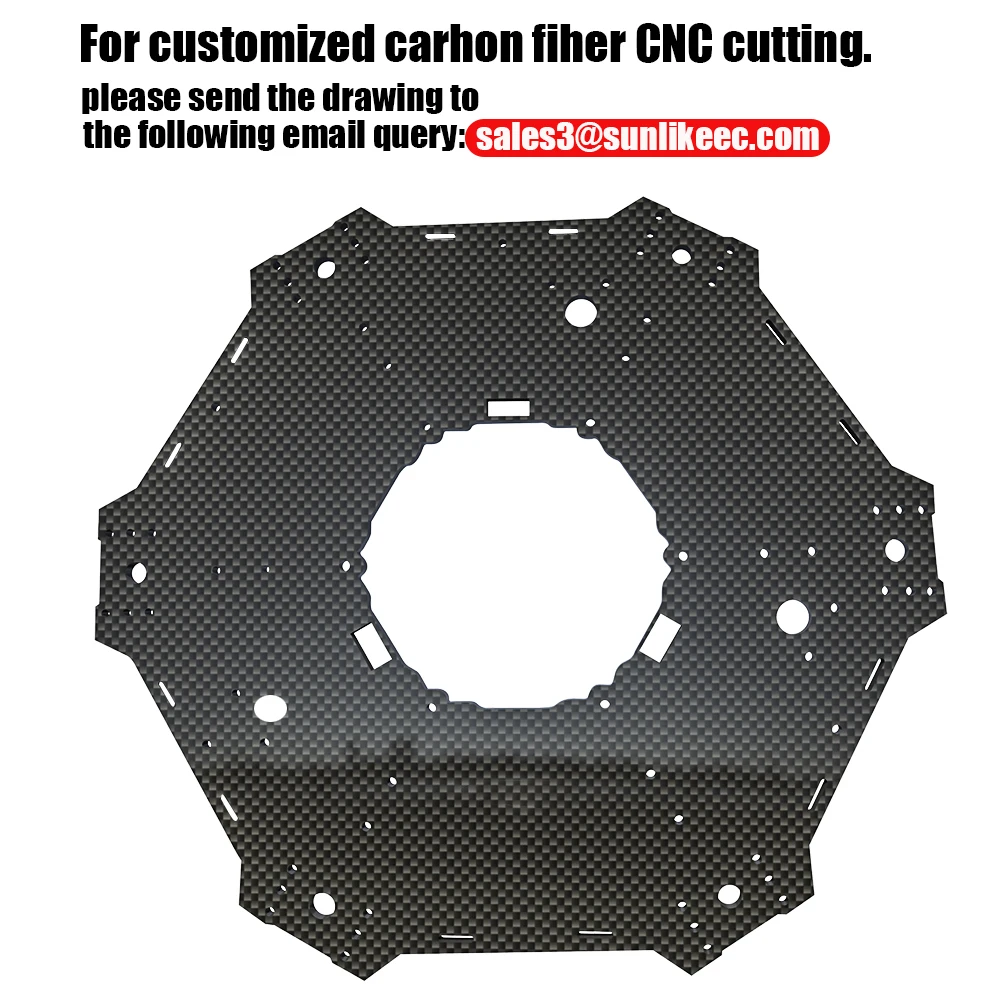 Customized Carbon Fiber CNC Cutting Plate Service DIY Carbon Fiber Sheet Plate CNC Machining Precision Carving