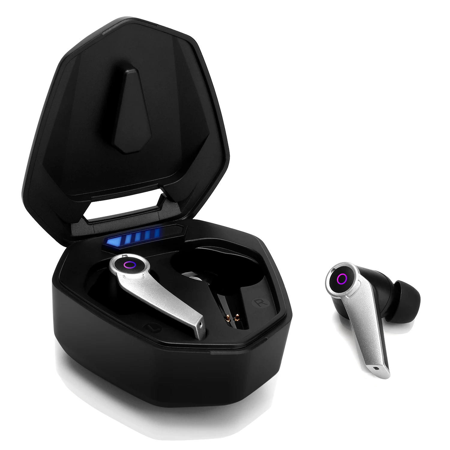 August EPG500B TWS Wireless Bluetooth Earphone Gaming Earbuds Bluetooth 5.0 With Charging Case Touch Control Sport Headset