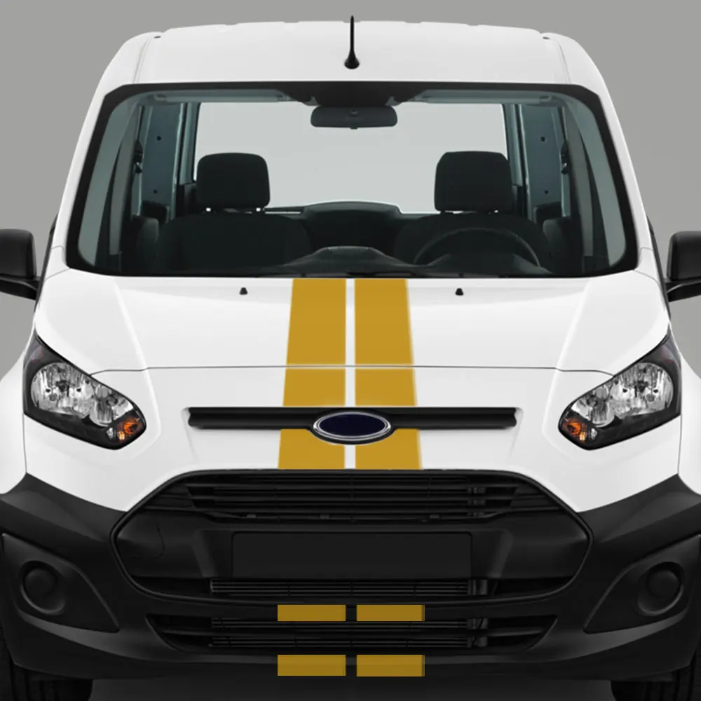 7Pcs / Lot Car Stickers For Ford Transit Tourneo Custom MK7 MK8 MK9 Sport STRIPE KIT Van Vinyl Decals Tuning Auto Accessories