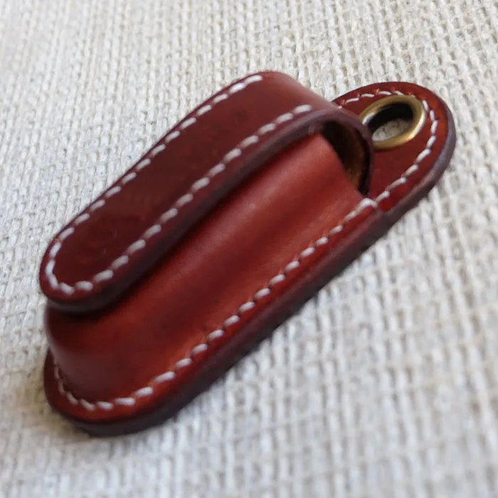 Handmade Leather Case Vegetable Tanned Leather Protective Case for 58mm Mini Champ Swiss Army Knife