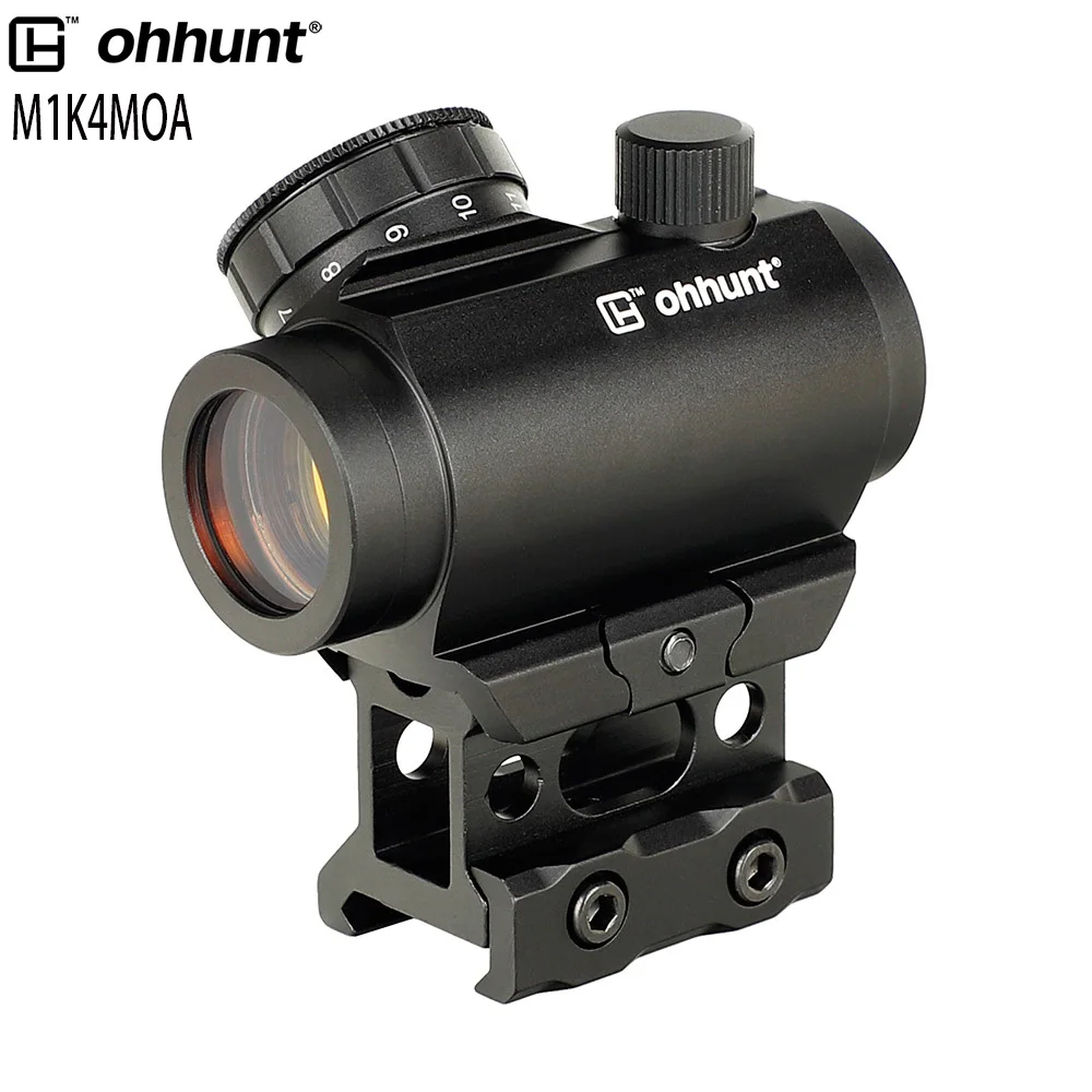 SHIP FROM USA Ohhunt Low Power Compact 1X21 4MOA Red Dot Sight Scope 20mm Mount