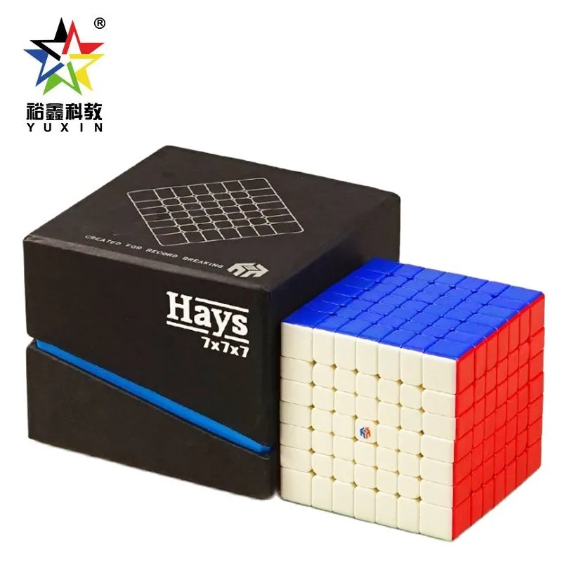 

Оригинальный Yuxin Hays M 7x7x7 Magnetic Speed Magic Cube Zhisheng 7x7 Cubo Magico 7M Магниты Развивающие игрушки для детей Идея рождественского подарка