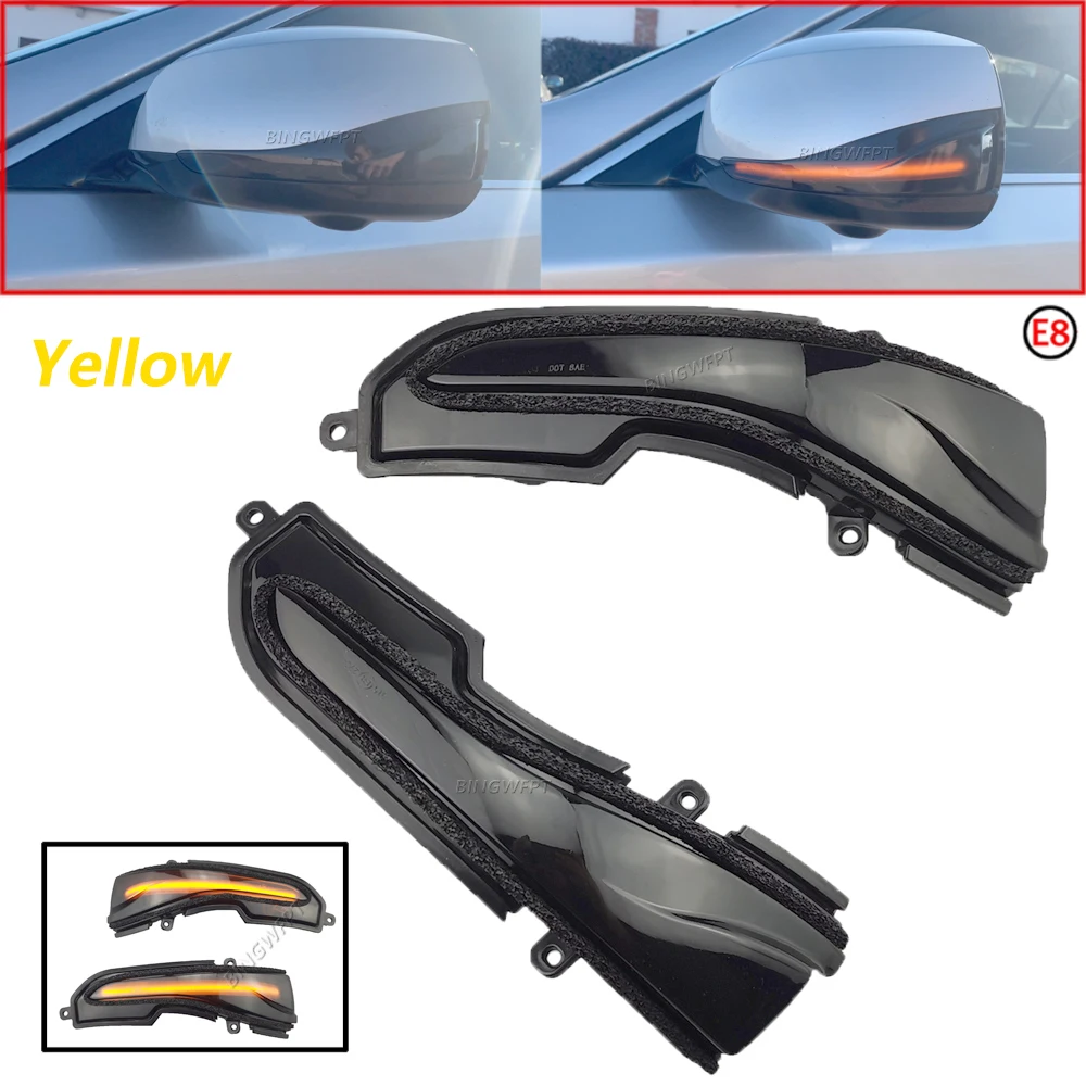 

2pcs For Infiniti Q30 Q50 Q60 Q70 QX50 QX60 QX70 Nissan Skyline LED Blinker Dynamic Turn Signal Light Side Mirror Repeater