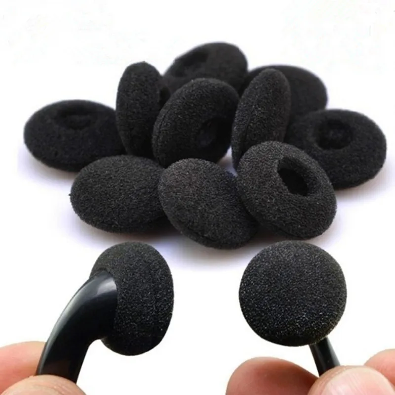 100Pcs Foam Ear Pads เปลี่ยนเบาะหูฟังหูฟังหูฟังชุดหูฟังถุงมือฟองน้ำหูหูฟัง35มม.45มม.50มม.70มม.