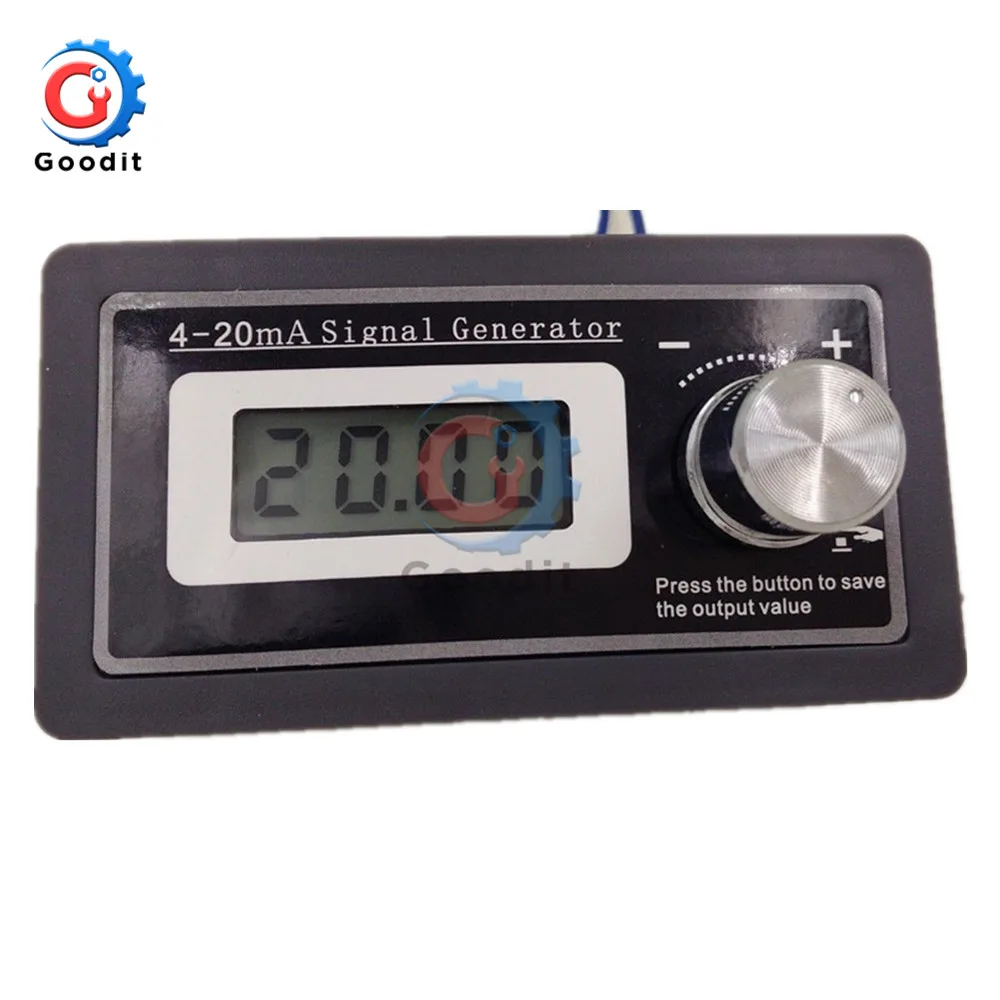 4-20mA LCD Digital Signal Generator DC Adjustable PLC Current Transmitter Tester Two Wire Output Dynamic Test Output 2 orders