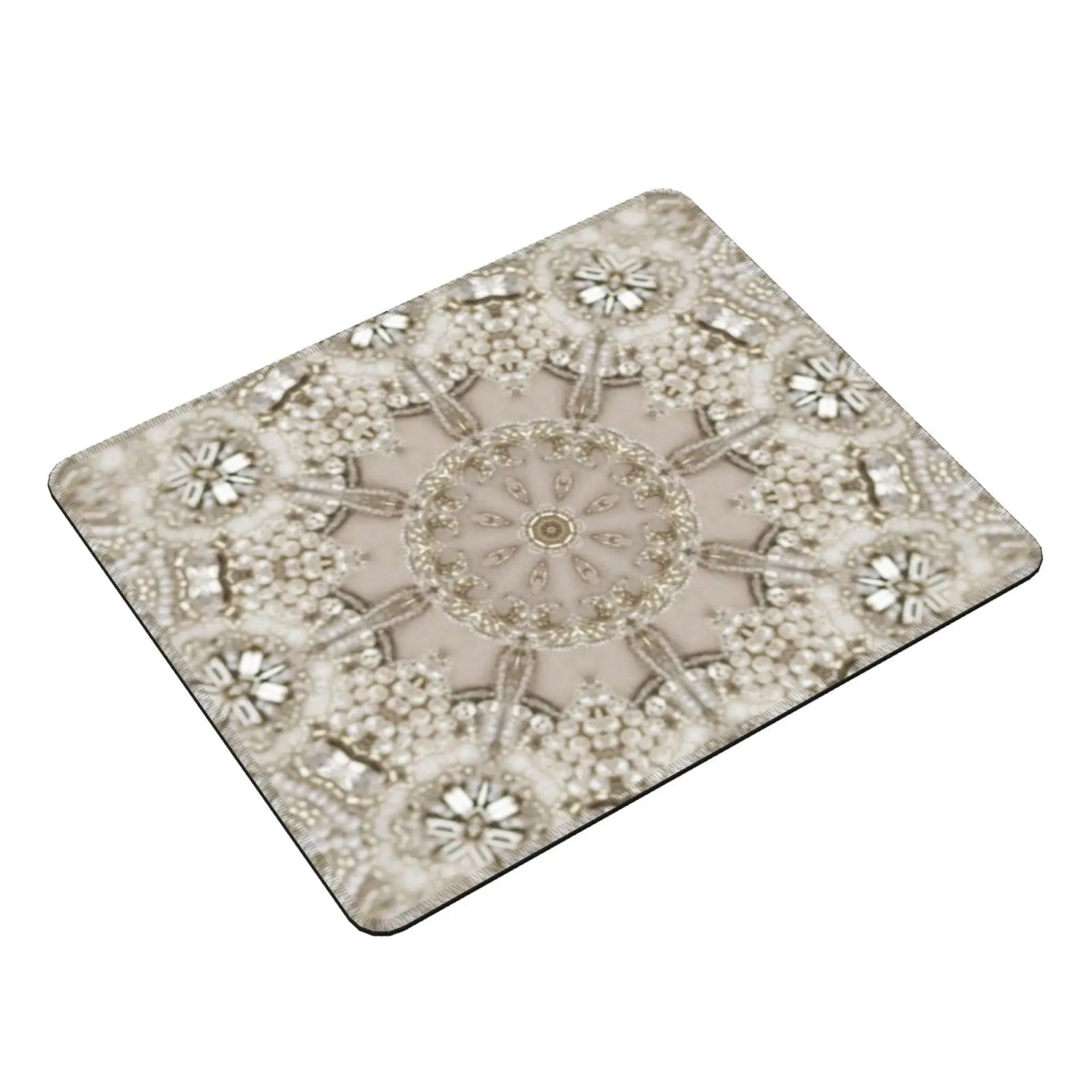 Paris Fashion Bling Pearl Rhinestone Vintage Lace Mouse Pad 130 Vintage Lace Paris Girl Paris