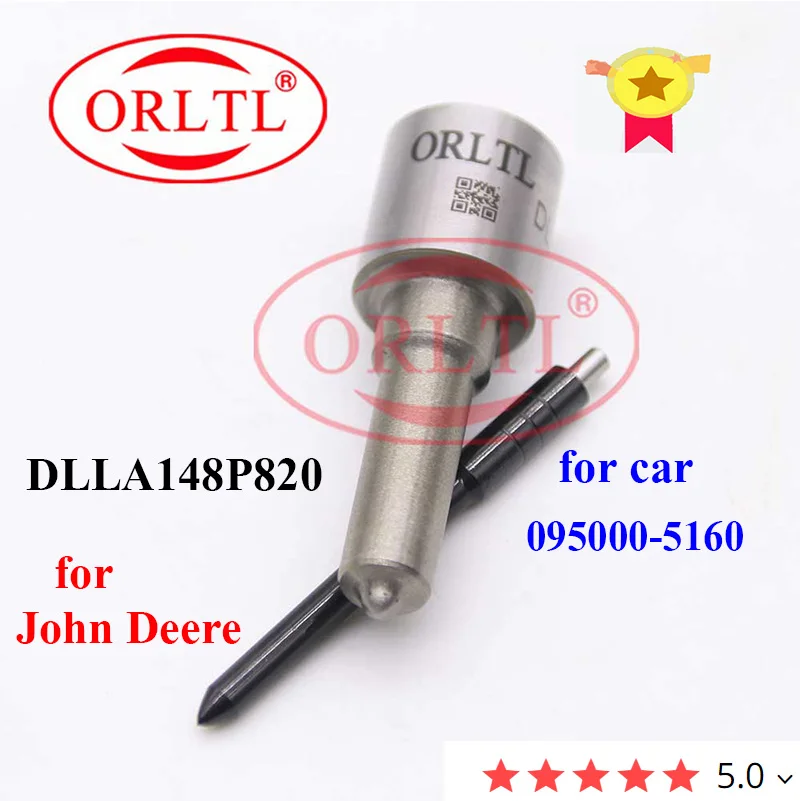 

ORLTL Diesel DLLA148P820 Commmon Rail Nozzle DLLA 148P 820 Injector Spare Parts Nozzle for 095000-5160 0950005160
