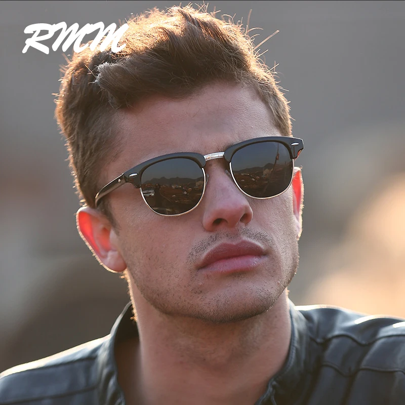 2023 New Fashion Semi Rimless Sunglasses Men Women Brand RMM Designer Half Frame Sun Glasses Classic UV400