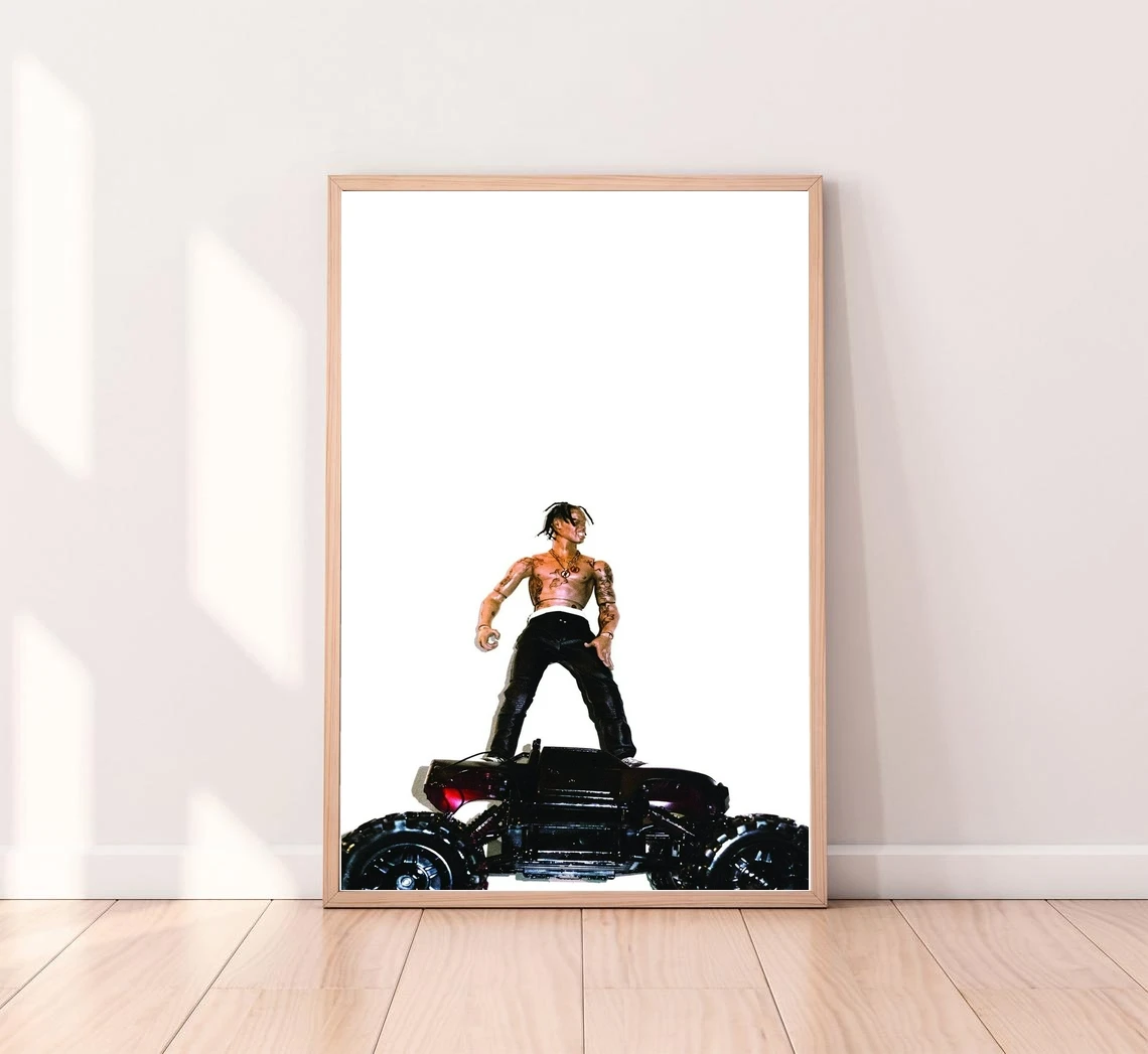 Travis Scott Rodeo Music Album Canvas Poster Art Hip Hop Rapper Pop Music Star Home Wall Painting Decoration (No Frame)