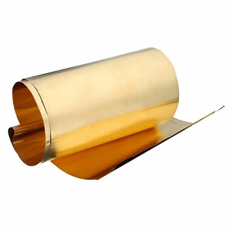 Roll Of Thin Brass Plate With Golden Film Wire Brass Foil Plate Jewelry Making DIY
