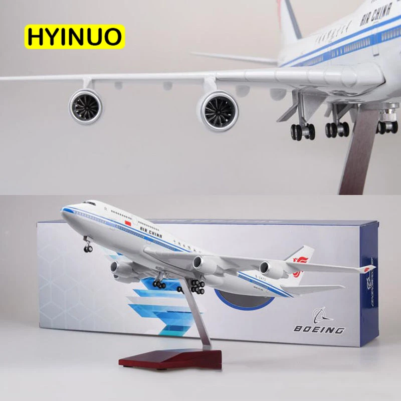 

47CM 1/150 Airplane B747 Aircraft Air China Airlines Airways Model W Light and Wheel Diecast Plastic Plane Toys