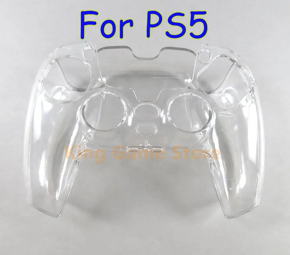2pcs Protective Handle For SONY Playstation 5 Crystal Shell Case Cover For PS5 Gamepad Replacement For PS5 Controller Case