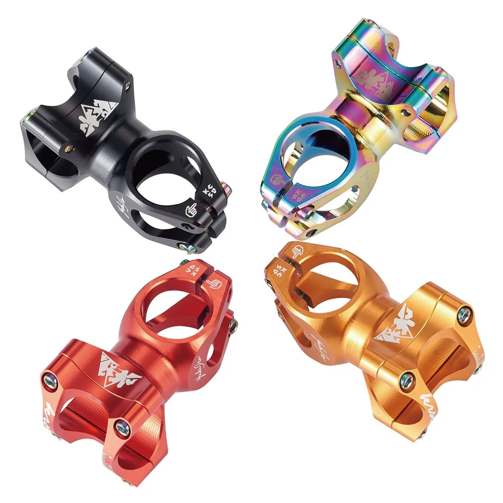 

Colorful MTB 50mm Short Stem Ultralight CNC 31.8mm Bicycle Handlebar Stem 0 Degree FR AM Enduro 28.6mm Steerer Bicycle Parts