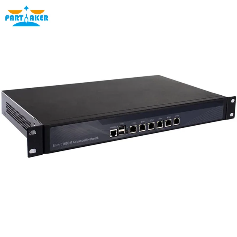 Partaker R11 인텔 코어 I7 7500U 1U 방화벽 서버 광대역 VPN 라우터, 6 * 기가비트 lan Mikrotik pfSense ROS 포함