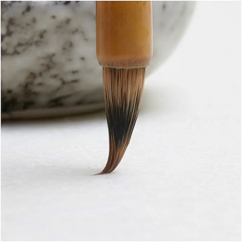 

Weasel Hair Chinese Brush Pen Purple Rabbit Hair Writing Brush Small Regular Script Calligraphy Pen Chinese Meticulous Painting