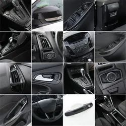 EAZYZKING Car-Styling Air vent door handle review mirror key cover glovebox Decorative trim case For Ford Focus 3 2015-2018